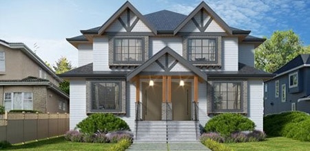 Artist Rendering of a House in Brampton