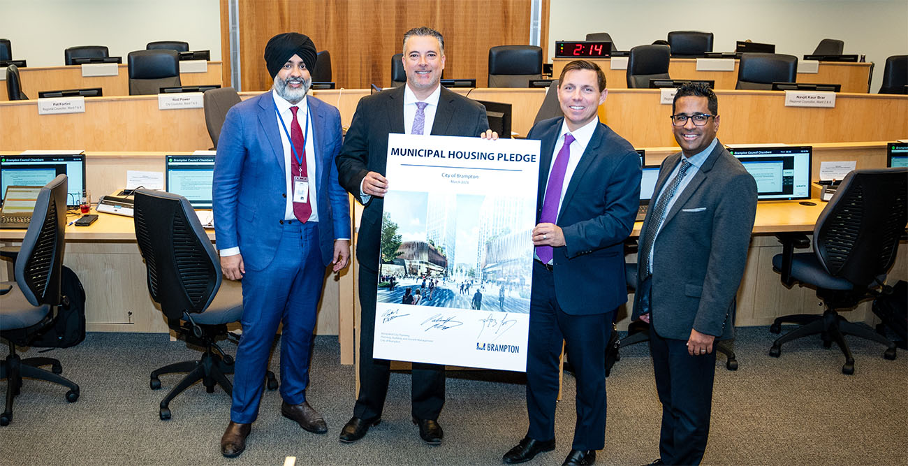 Mar 8, 2023, Signing Brampton's Housing Pledge: Deputy Mayor - Harkirat Singh, Regional Councillor & Chair of Planning