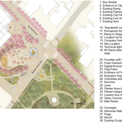 Site Plan view of Ken Whillans Square
