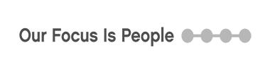 Our Focus is People, brand logo.