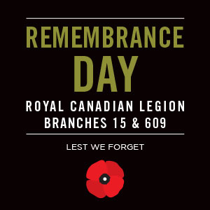 Remembrance Day Royal Canadian Legion Brach 15 and 609