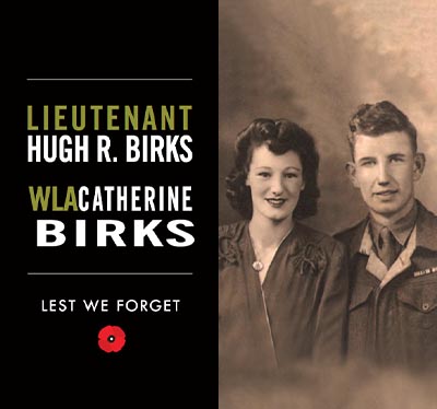 Lieutenant Hugh R & WLA Catherine Birks