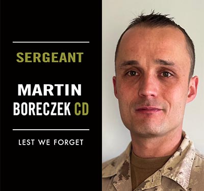 Sergeant Martin Boreczek, CD