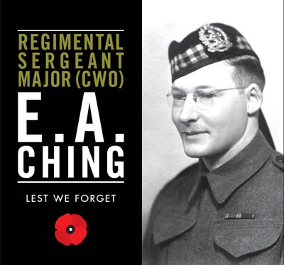 Regimental Sergeant Major (CWO) E.A. Ching