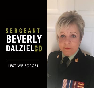 Sergeant Beverly Dalziel, CD