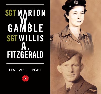 Sergeant Marion W Gamble & Sergeant Willis A Fitzgerald