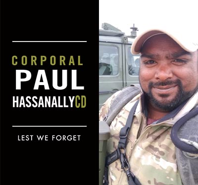 Corporal Paul Hassanally, CD