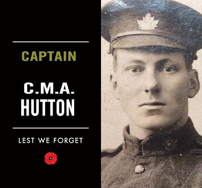 Captain C.M.A. HUTTON, None