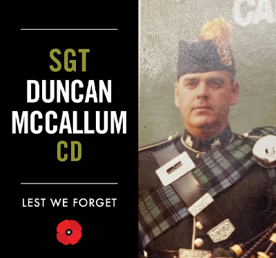 Sergeant Duncan McCallum, CD