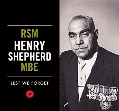 Regimental Sergeant Major Henry Shepherd, MBE