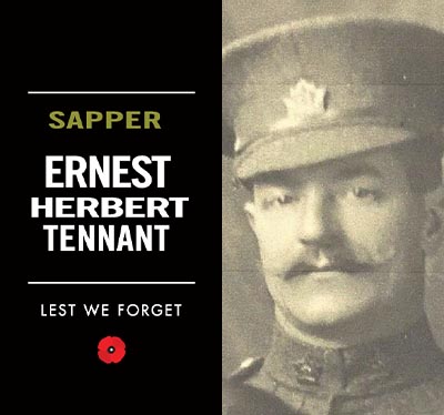 Sapper Ernest Herbert Tennant