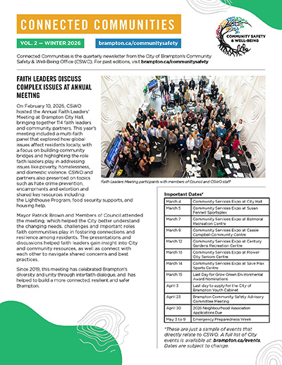 An image of the front page for the Connected Communities Newsletter - Volume 2: Winter 2026