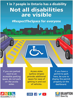 Not all disabilities are visible - poster