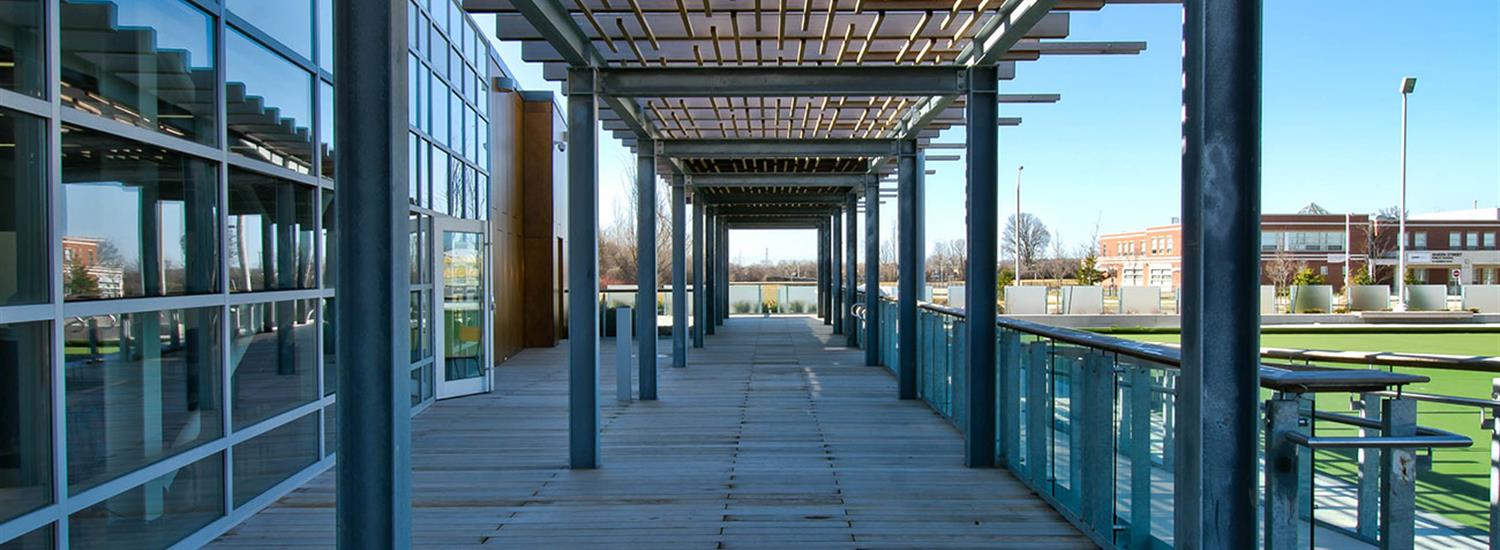 Photo of walkway at Bob Callahan Flower City Seniors Centre